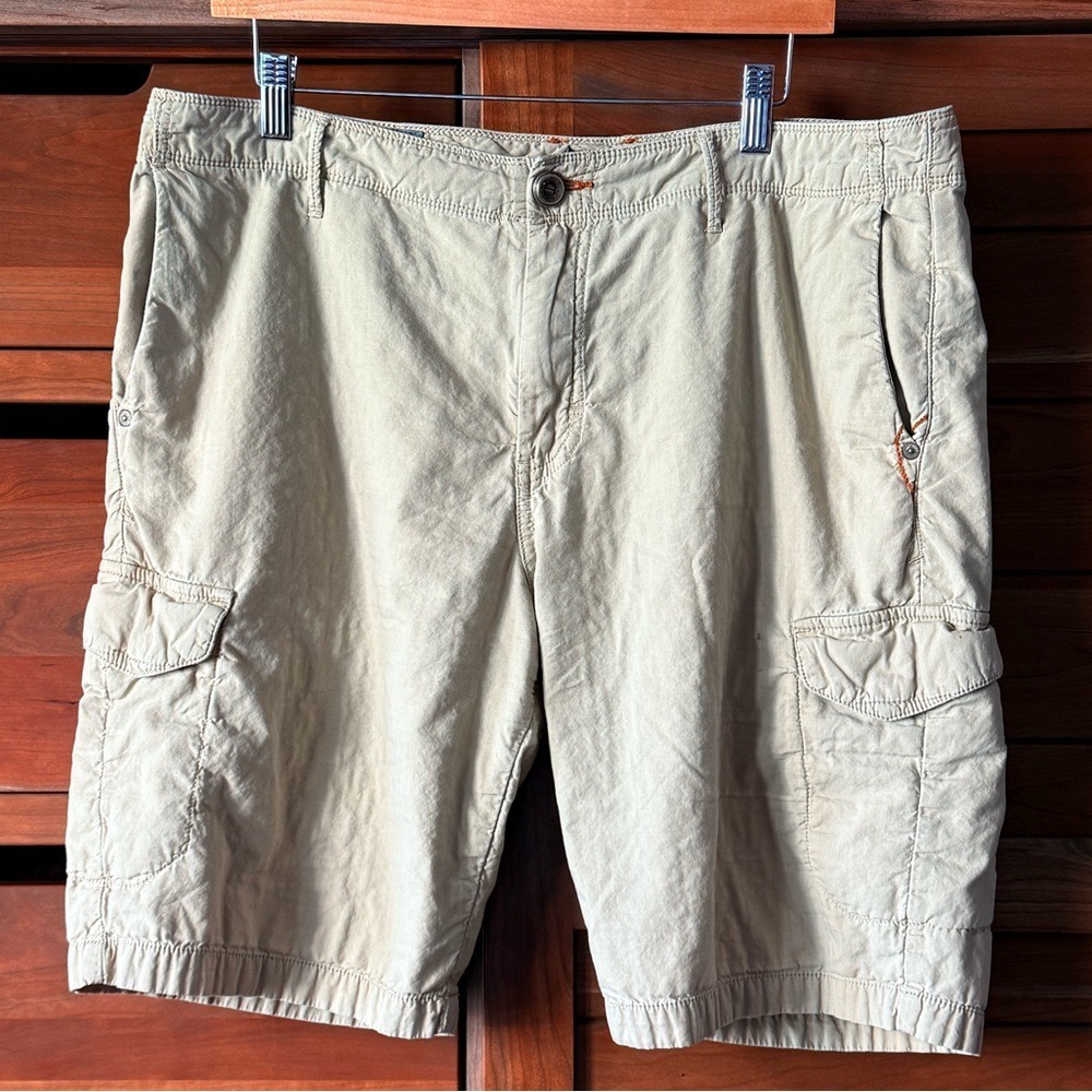 Men's‎ Tommy Bahama Size 36 x 9.5"Authentic 100% Cotton Shorts Tan Relax Summer